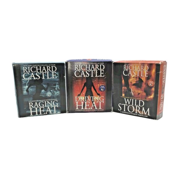 Other - Lot Of 3 Richard Castle Nikki Heat Derrick Storm Thriller Audio CDs Audiobooks